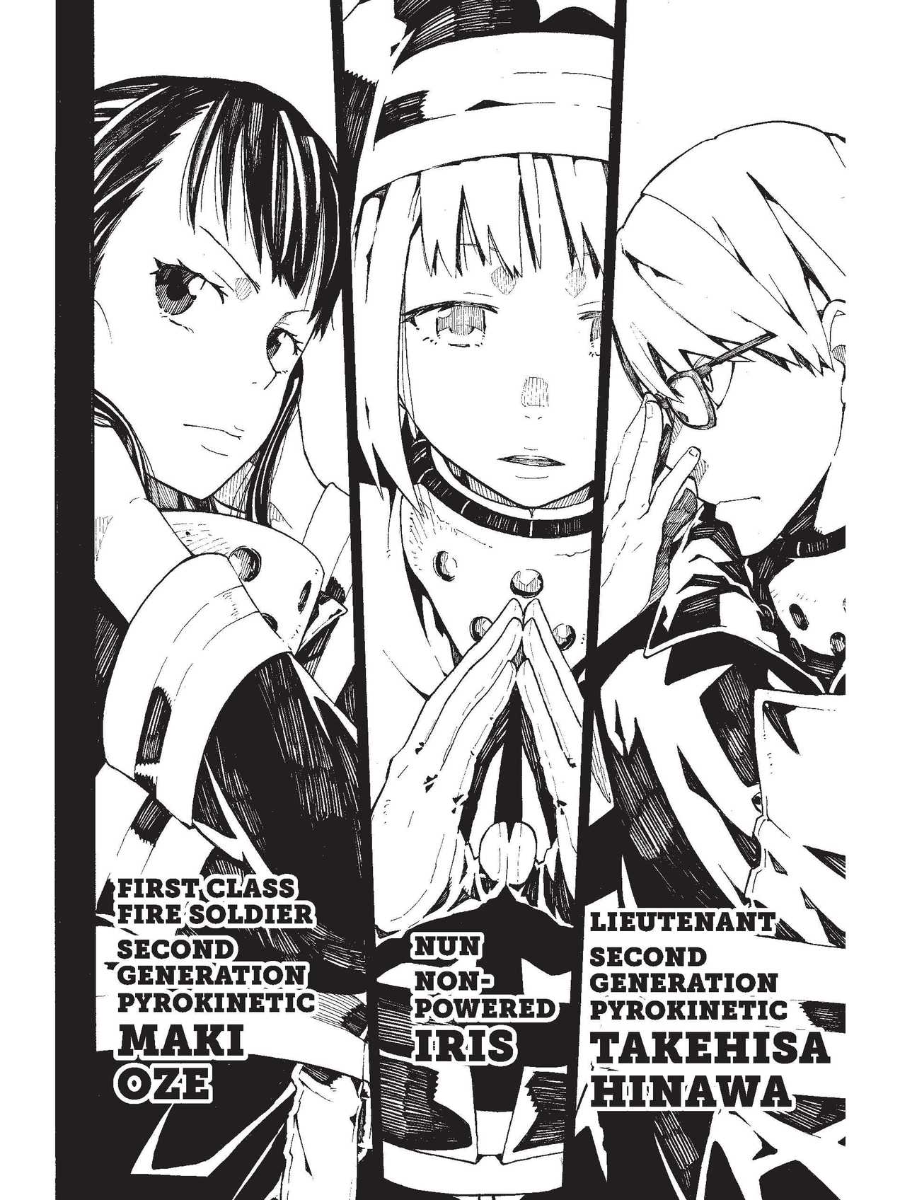 A page from Fire Force volume 1 as MangaSendr builds it for the Colorsoft (2024 or newer, 7-inch)