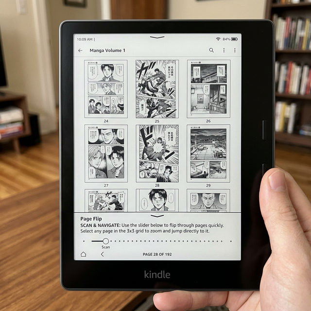 Kindle Page Flip grid view